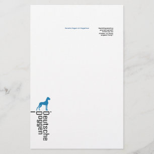 Papeterie Papier à lettres Dogues Allemands