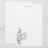 Papeterie Papier à lettres du soldat de la guerre révolution (Devant / Derrière)