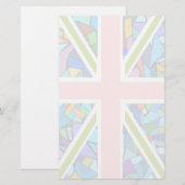 Papeterie Papier à lettres d'Union Jack d'art moderne (Devant / Derrière)