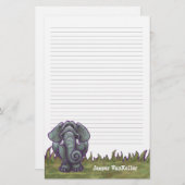 Papeterie Papier à lettres éléphant (Devant / Derrière)