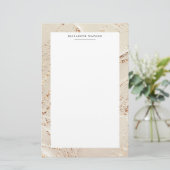 Papeterie Papier à lettres en or texturé Faux Foil (Debout devant)