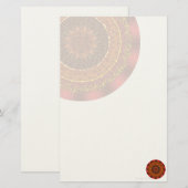 Papeterie Papier à lettres Fire Mandala (Devant / Derrière)
