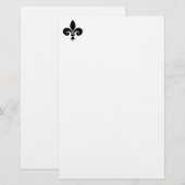 Papeterie Papier à lettres Fleur De Lis (Devant / Derrière)