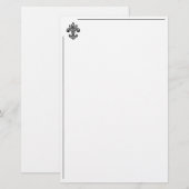 Papeterie Papier à lettres Fleur De Lis (Devant / Derrière)