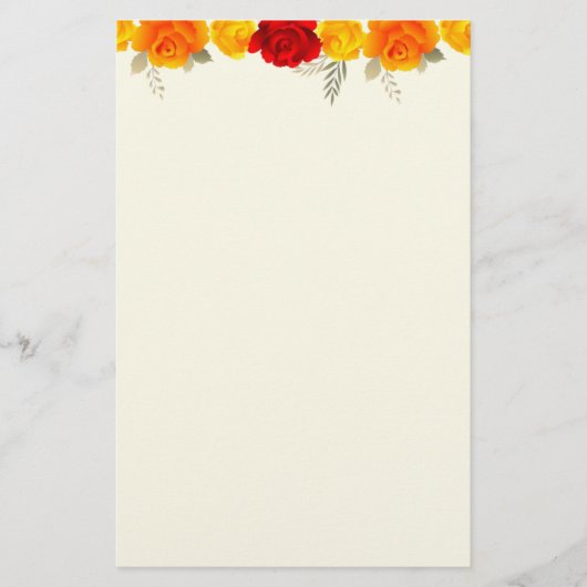 Papeterie Papier à lettres - Floral (Devant)