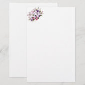 Papeterie Papier à lettres floral (Devant / Derrière)