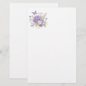 Papeterie Papier à lettres floral (Devant / Derrière)