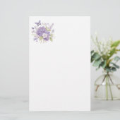 Papeterie Papier à lettres floral (Debout devant)