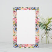 Papeterie Papier à lettres floral (Debout devant)