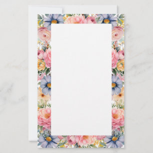 Papeterie Papier à lettres floral