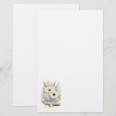 Papeterie Papier à lettres floral Boho (Devant / Derrière)