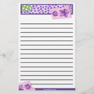 Papeterie Papier à lettres florales épais