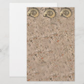 Papeterie Papier à lettres fossile (Devant / Derrière)