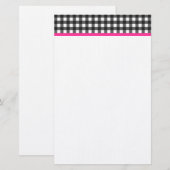 Papeterie Papier à lettres Gingham (Devant / Derrière)