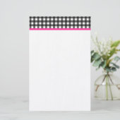 Papeterie Papier à lettres Gingham (Debout devant)
