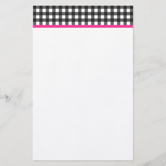 Papeterie Papier à lettres Gingham (Devant)