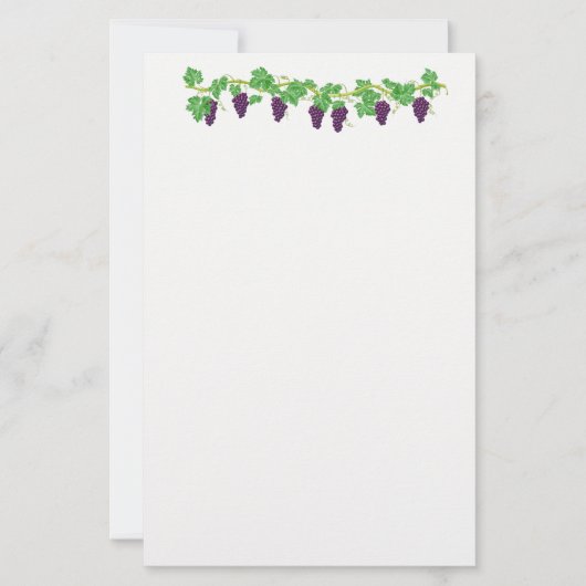 Papeterie Papier à lettres Grape Vine (Devant)