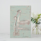 Papeterie Papier à lettres Grebes Linen (Debout devant)