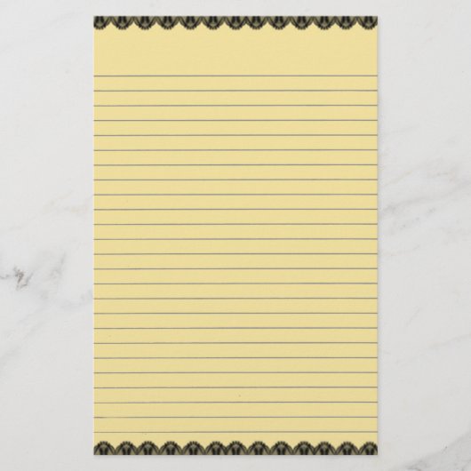 Papeterie Papier à lettres jaune (Devant)