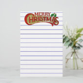 Papeterie Papier à lettres Joyeux Noël (Debout devant)