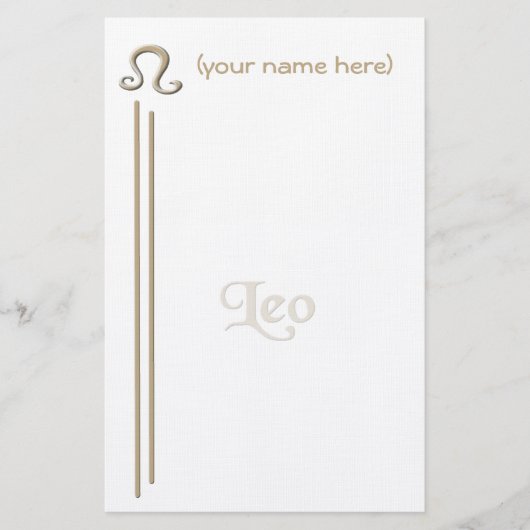 Papeterie Papier à lettres Leo (Devant)