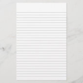 Papeterie Papier à lettres ligné avec bordure de feuille d'é (Dos)