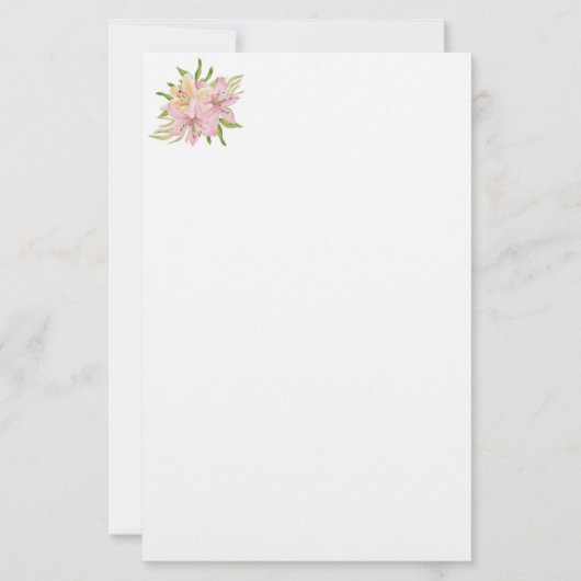 Papeterie Papier à lettres Lilies (Devant)