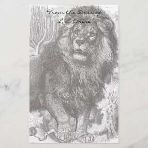 Papeterie Papier à lettres Lion Vintage