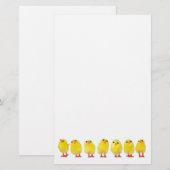 Papeterie Papier à lettres Little Chicks (Devant / Derrière)