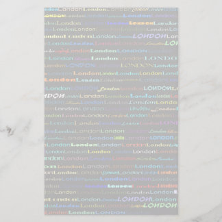 Papeterie Papier à lettres London Text Design I