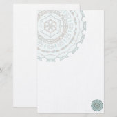 Papeterie Papier à lettres Lotus Weave (Devant / Derrière)
