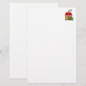 Papeterie Papier à lettres maison de Noël sur mesure (Devant / Derrière)