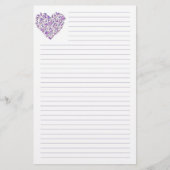 Papeterie Papier à lettres mauve (Devant)