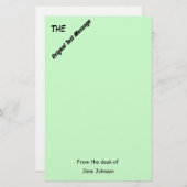 Papeterie Papier à lettres - Message texte original (Devant / Derrière)