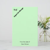 Papeterie Papier à lettres - Message texte original (Debout devant)