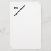 Papeterie Papier à lettres - Message texte original (blanc) (Devant / Derrière)