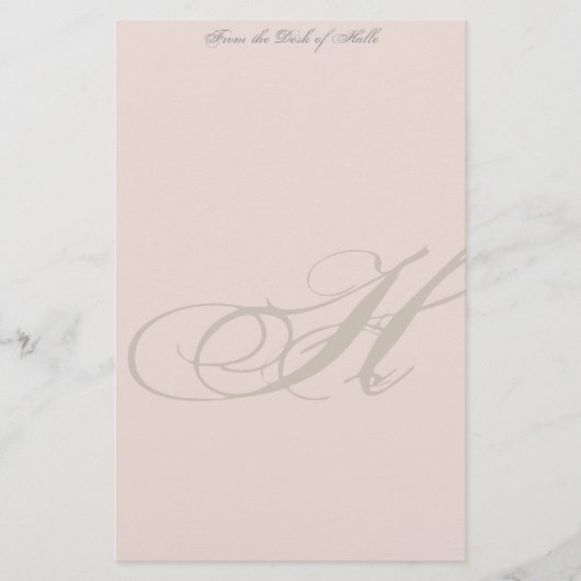 Papeterie Papier à lettres monogramme personnalisé (Devant)