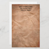 Papeterie Papier à lettres moulé (Devant / Derrière)