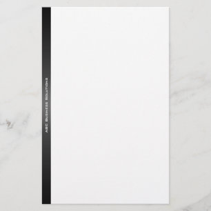 Papeterie Papier à lettres noir et blanc