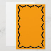Papeterie Papier à lettres orange (Devant / Derrière)