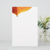 Papeterie Papier à lettres Orange Leave (Debout devant)