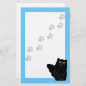 Papeterie Papier à lettres oranges noir Perse (Devant / Derrière)