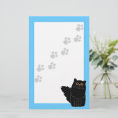 Papeterie Papier à lettres oranges noir Perse (Debout devant)