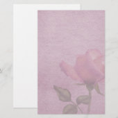 Papeterie Papier à lettres parchemin rose (Devant / Derrière)