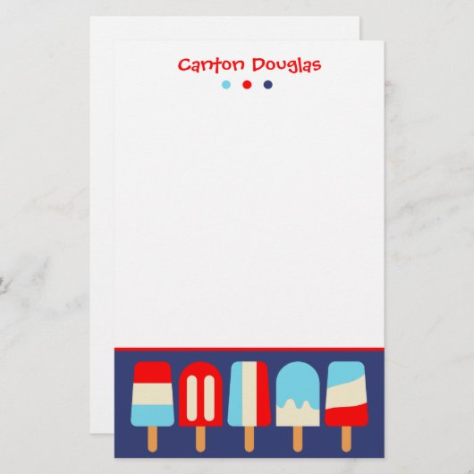 Papeterie Papier à lettres personnalisé (Devant / Derrière)