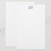 Papeterie Papier à lettres personnalisé avec logo d'événemen (Devant / Derrière)