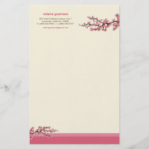 Papeterie Papier à lettres personnalisé Cherry Blossom (ro