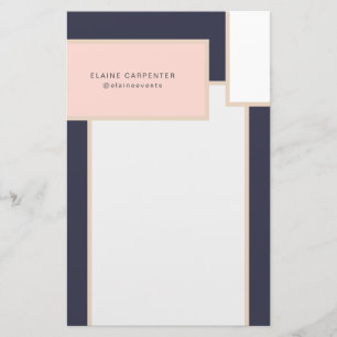 Papeterie Papier à lettres personnalisé de style moderne du
