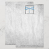 Papeterie Papier à lettres personnalisées Blue Dragonfly (Devant / Derrière)