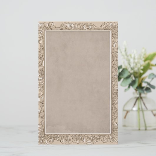 Papeterie Papier à lettres personnalisées de couleur élégant (Debout devant)